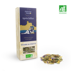Infusion au chanvre "Après l'effort" tisane au chanvre bio décontractante