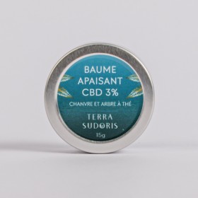 Baume apaisant au CBD bio 3% et tea tree.