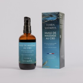 Huile de massage au CBD Bio.