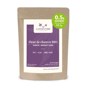 Fleurs CBG varété sérénity 2.5g+0.5 OFFERT