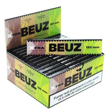 Boite Papier à Rouler Beuz Slim Xtra Brown Long + Filtres