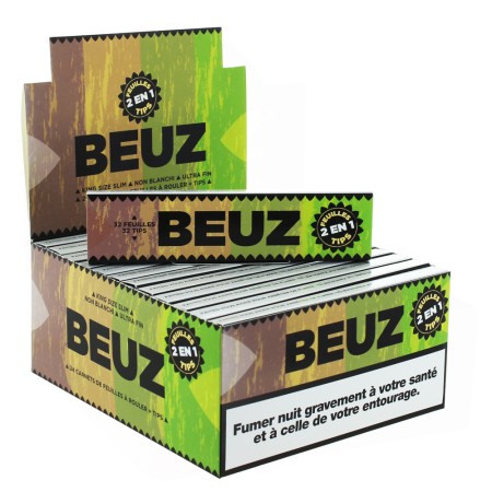 Boite Papier à Rouler Beuz Slim Brown + Filtres