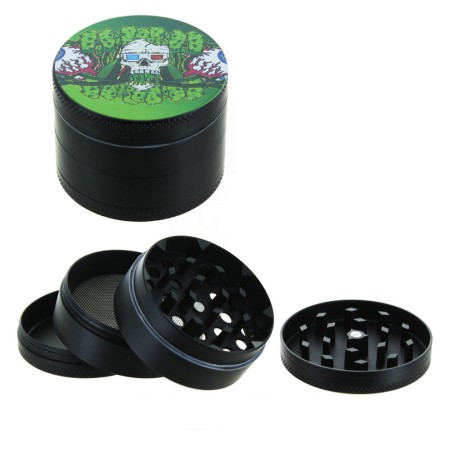 Grinder en métal Beuz Skeleton (Noir)