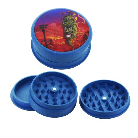 Grinder en chanvre Beuz Smiley Valley (Bleu)