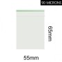 Sachet Plastique Zip 55x65mm / 90 microns