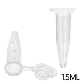 Fusée en plastique avec capuchon 1.5ml