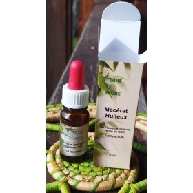 Macérats huileux de chanvre riche en CBD Full spectrum certifié biologique