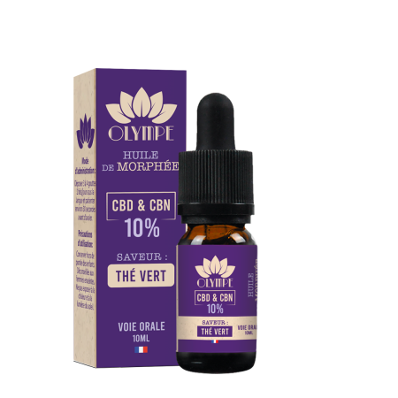 Huile de Morphée CBN et CBD saveur thé vert