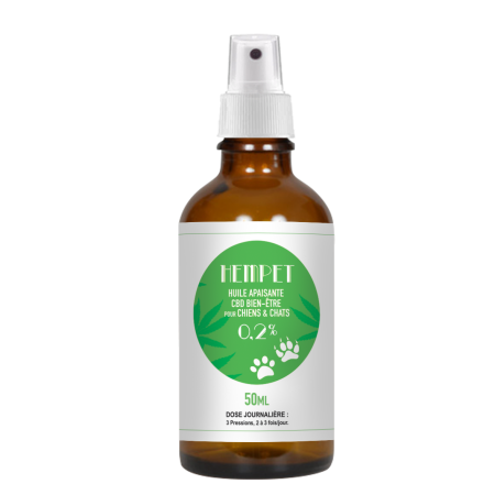 Huile de CBD pour animaux en Spray