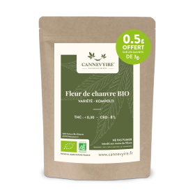 Fleurs CBD variété kompolti 2.5 + 0.5 OFEERT